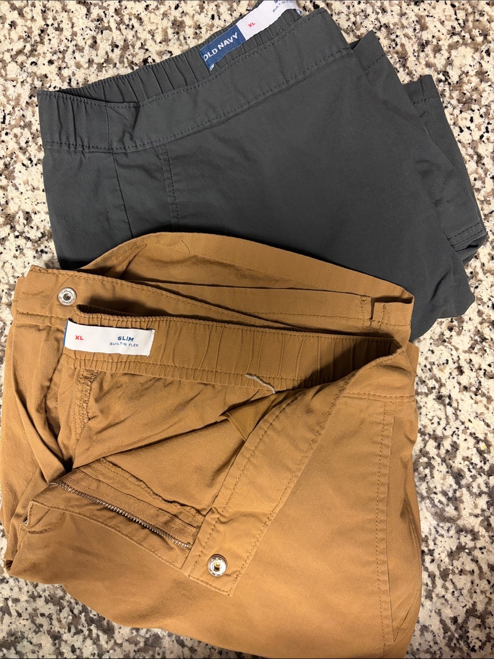 Lot of Old Navy Charcoal Gray and Camel Shorts